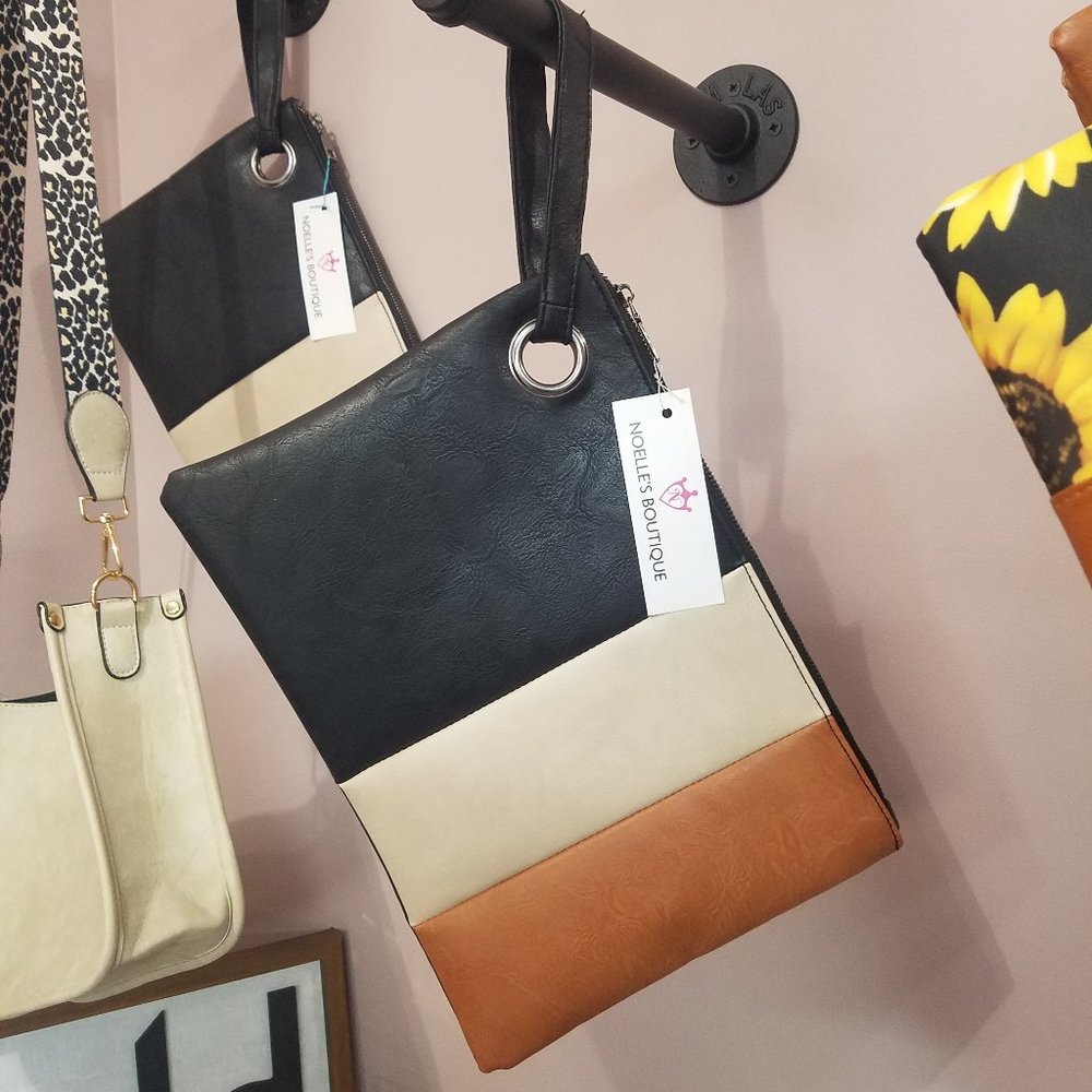 Color Block Wrist Clutch